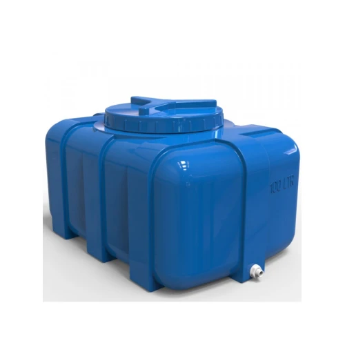 Litolan Ємність пластикова овальна двошарова, прямокутна, 100 л (433)