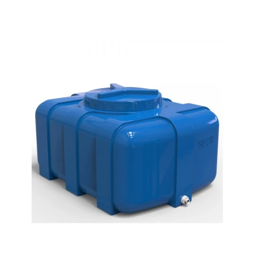 Litolan Ємність 150 л пластикова двошарова, горизонтальна, овал (439)