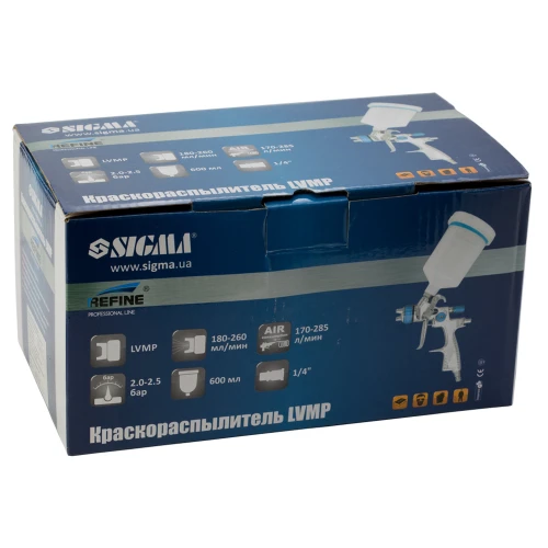 Краскопульт Sigma 6814231 пневматический, LVMP