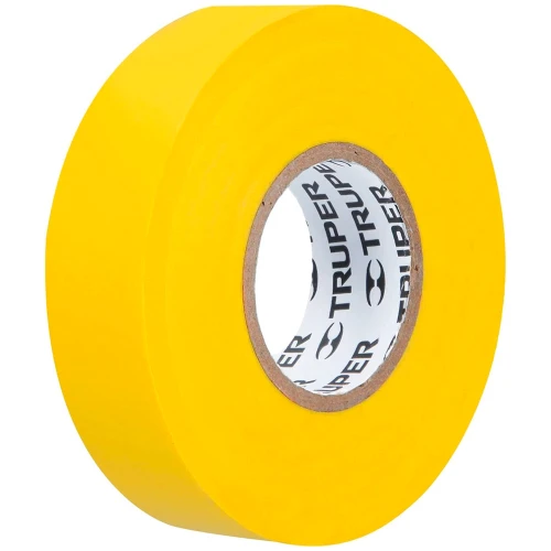 Ізоляційна стрічка жовта 0,18х19мм 18м Truper M-33A