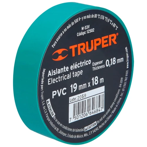 Ізострічка 0,18х19мм 18м Truper M-33V зелена