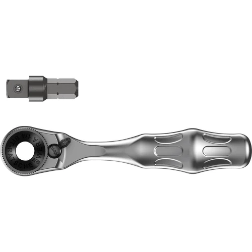Трещетка для бит WERA Zyklop Mini 1 8001 A 1/4" SB с адаптером 1/4"