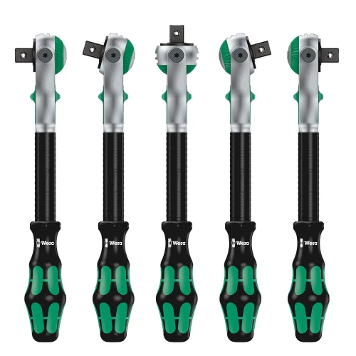 Трещотка для головок Wera Zyklop 8000 A поворотная 1/4", 72 зуба
