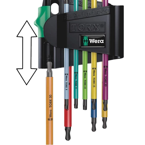 Набір ключів-зірочок TORX TR Wera 05024335001, 9 од.