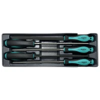 Набор напильников Whirlpower 200 мм 5 шт  в ложементе (AN-SD07)