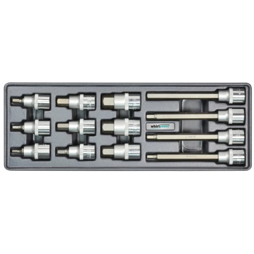 Набор головок со вставкой HEX Whirlpower AN-SK51 1/2" 13 ед в ложементе (AN-SK51)