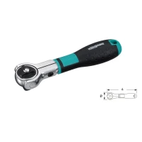 Трещотка для головок Whirlpower 16142-10 шарнирная 1/2", 168 мм, 72 зуба