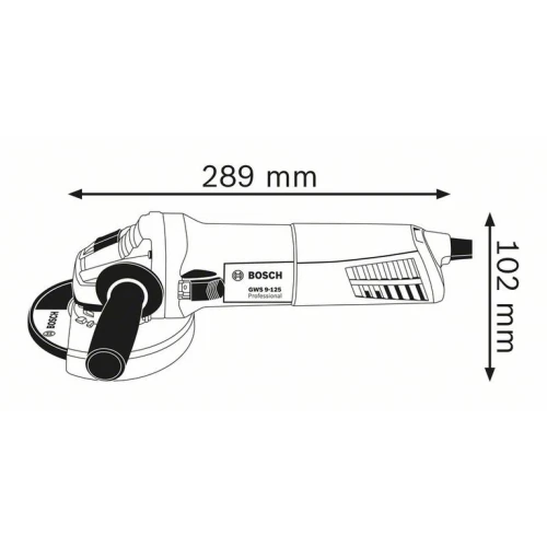 Болгарка Bosch GWS 9-125 S Professional мережева, 0.9 кВт, 125 мм (0601396102)