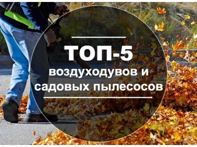 ТОП 5 рейтинг воздуходувок и садовых пылесосов