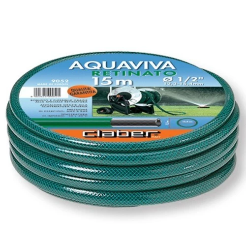 Шланг для поливу Claber Aquaviva 9052, 15 м 1/2" зелений
