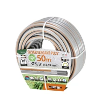 Шланг для полива Claber Silver Elegant Plus 9127, 50 м 5/8" серый
