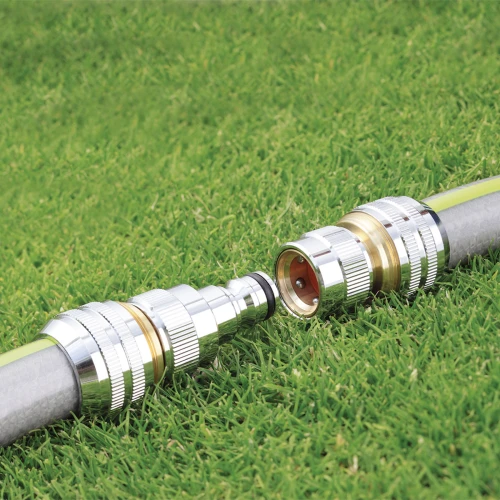 Конектор для шлангів 3/4" Claber Metal-Jet 9614 з аквастопом