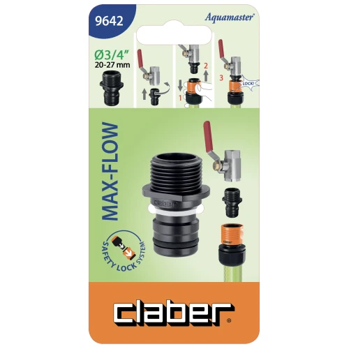 Адаптер для крана Claber 9642 із зовнішньою різьбою 3/4"