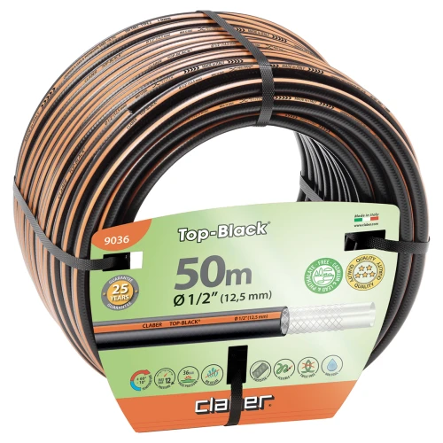 Шланг для поливу Claber Top-Black 9036 50 м 1/2" чорний