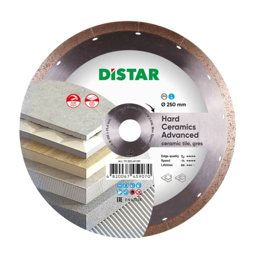 Диск алмазний DI-STAR 1A1R 250x1,5x10x25,4 Hard Ceramics Advanсed (11120349019)