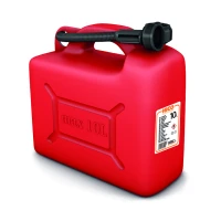 Канистра для топлива HICO пластиковая с лейкой, красная 10 л (Польша)