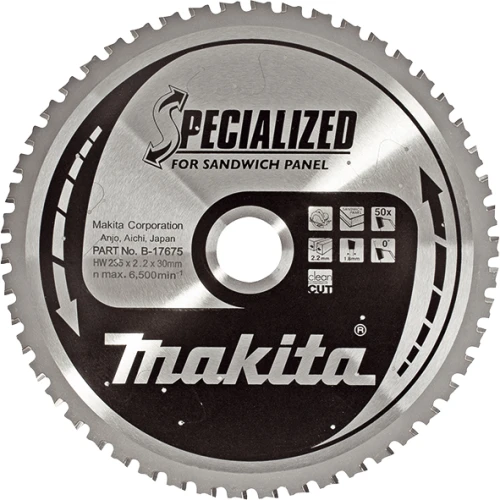Диск пиляльний Makita SPECIALIZED 235x30 мм Z50 по сендвіч-панелям (B-17675)