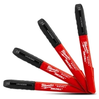 Маркер строительный MILWAUKEE INKZALL Ultra Fine Point черный 4 шт (48223154)