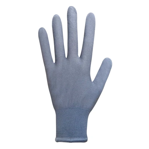 Перчатки защитные SeVen 69054, серые, с ПВХ точкой (XL)