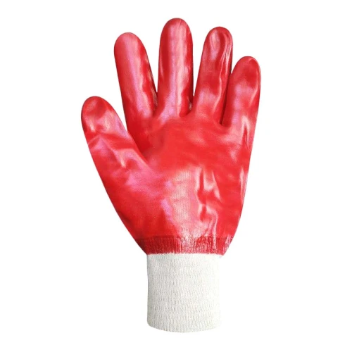 Перчатки МБС SeVen 69217 красные, с ПВХ покрытием мягкий манжет (XL)