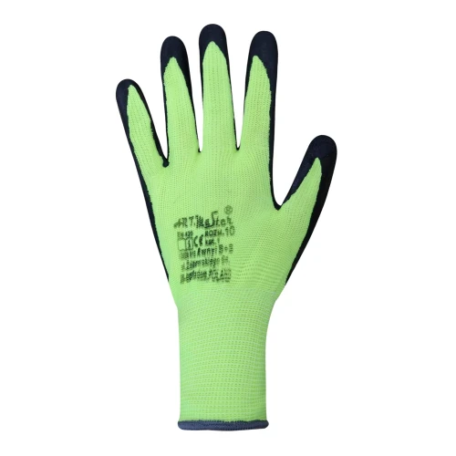 Рукавички захисні SeVen 69857, салатові, з латексним покриттям (XL)