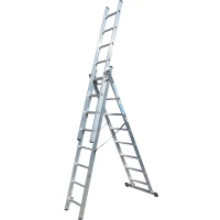 Лестница ELKOP VHR Trend 3x8 алюминиевая, 3 секции, 8 ступеней (37360)