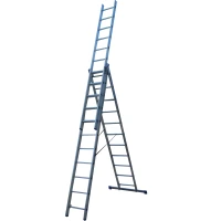 Лестница ELKOP VHR Hobby 3x11 алюминиевая, 3 секции, 11 ступеней (38187)