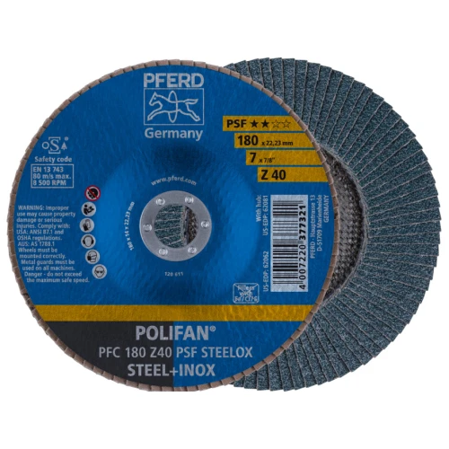 Круг шлифовальный Pferd 180*22 Z40 лепестковый