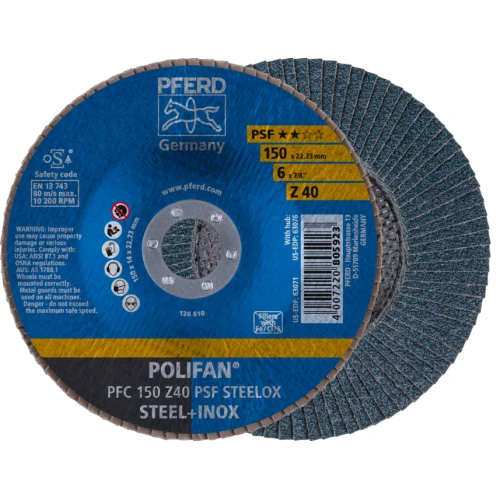 Круг шлифовальный Pferd 150*22 Z40 лепестковый