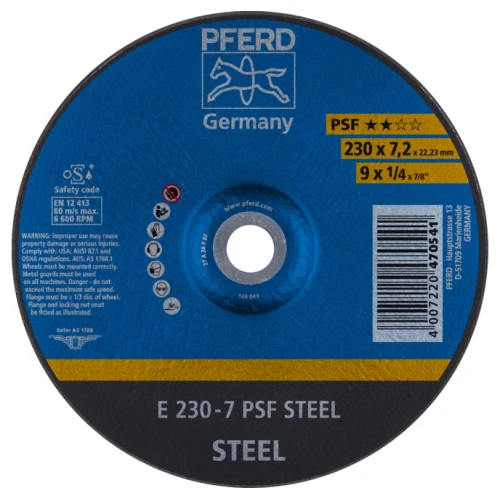 Круг зачистной Pferd 230x7,2x22 чугун, сталь