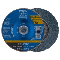 Круг шліфувальний Pferd 180*22 Z60 пелюсткове