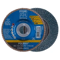 Круг шліфувальний Pferd 125*22 Z80 пелюсткове