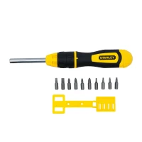 Реверсивна викрутка Stanley Multibit 0-68-010 з набором біт