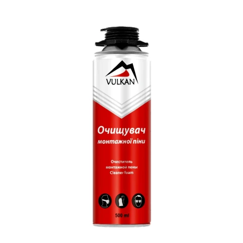 Очищувач монтажної піни Vulkan 500 мл