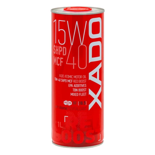 Олива для чотиритактного двигуна XADO Atomic Oil 15W-40 SHPD MCF RED BOOST 1л (XA 26113)