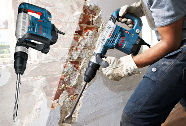 Купить отбойник Bosch GSH 5 СE для долбления бетона камня и кирпича